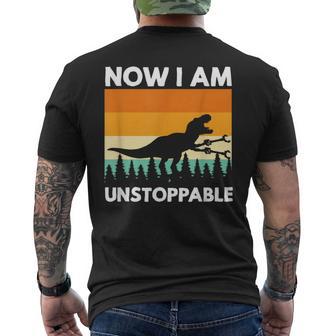 Now Im Unstoppable Divertido Dinosaurio T Rex Camiseta Hombre Estampado Espalda - Regaloses