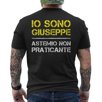 Uomo Giuseppe Regalo Compleanno Con Nome Astemio T-shirt da uomo con stampa posteriore - Novitaregali