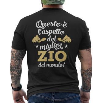 Uomo Questo È L'aspetto Del Miglior Zio Del Mondo T-shirt da uomo con stampa posteriore - Novitaregali