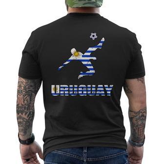 Uruguay Bandera Uruguaya Para Jugador De Fútbol Camiseta Hombre Estampado Espalda - Regaloses