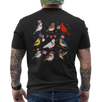 Usa 250Th Anniversary Bird Patriotic American Bird 4Th July Men's T-shirt Back Print - Thegiftio UK