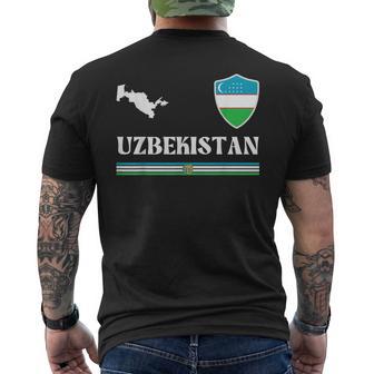 Uzbekistan Flag Uzbekistani Flag Uzbekistan Men's T-shirt Back Print - Thegiftio UK