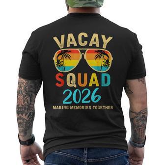 Vacay Squad 2026 Summer Vacation Family Friends Trip Palm Men's T-shirt Back Print | Seseable UK