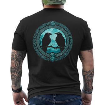 Valknutalknut Runas De Cuervos Dealhalla Camiseta Hombre Estampado Espalda - Regaloses