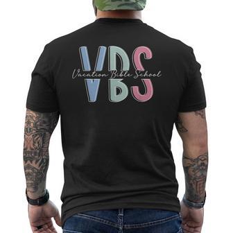 Vbs Vacation Bible School Group Vbs Camp Vbs Crew Vbs Squad Men's T-shirt Back Print - Thegiftio