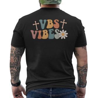 Vbs Vibes Vacation Bible School Group Vbs Camp Vbs Crew Men's T-shirt Back Print - Thegiftio UK