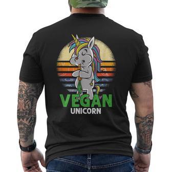 Veganeganégétarien Licorne Cadeau T-shirt imprimé au dos - Cadeauxyz