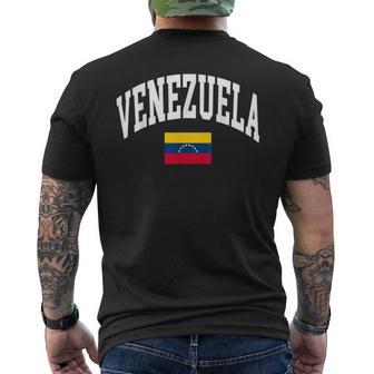 Venezuela Flag Venezuelan Graphic Men's T-shirt Back Print - Monsterry