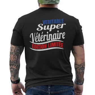 Véritableuperétérinaire Homme Humour Animaux T-shirt imprimé au dos - Cadeauxyz