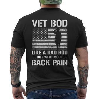Veteran Usa Veterans Day Us Army Veteran Father's Day Men's T-shirt Back Print - Thegiftio UK