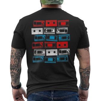Vhs Usa カセットテープ 1980年代 ビデオ レトロ 映画 メンズTシャツ バックプリント - Kawaiitshirt