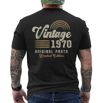 Vintage 1970 オリジナルパーツ 56歳の誕生日 メンズTシャツ バックプリント - Kawaiitshirt