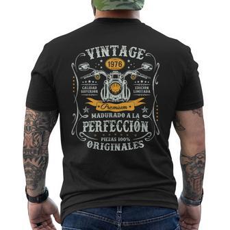 Vintage 1976 50 Años Cumpleaños Moto Biker Hombre Motero Camiseta Hombre Estampado Espalda - Regaloses
