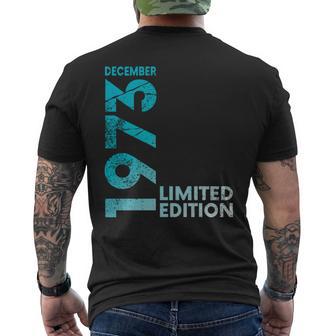Vintage 50 Birthday I Limited Edition December 1973 長袖tシャツ メンズTシャツ バックプリント - Kawaiitshirt