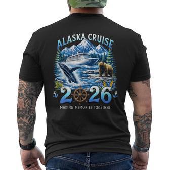 Vintage Alaska Cruise 2026 Cruise Group Family Vacation Men's T-shirt Back Print - Thegiftio