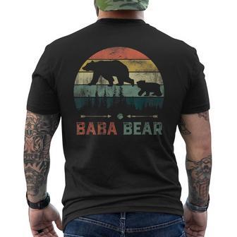 Vintage Baba Bear Wildling Father's Day Men's T-shirt Back Print - Thegiftio UK