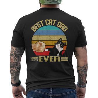 Vintage Best Cat Dad Ever Cat Owner Cats Dad T-shirt da uomo con stampa posteriore - Novitaregali