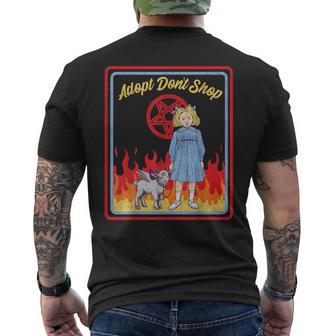 Vintage Child Game Horror Adopt Donthop Dark Humor メンズTシャツ バックプリント - Kawaiitshirt