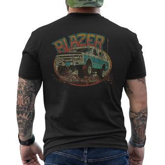 Vintage Classic K5 Blazer 70S Style Distressed Truck Road Men's T-shirt Back Print - Thegiftio UK