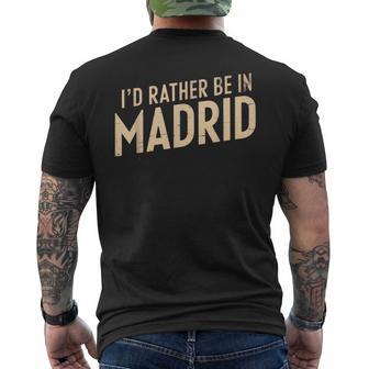 Vintage España Memes I Love Madrid Prefiero Estar En Madrid Camiseta Hombre Estampado Espalda - Regaloses