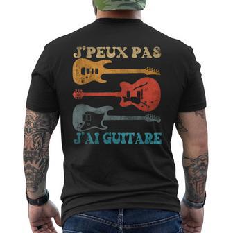 Vintage J'peux Pas J'ai Guitare Pour Musicien Ou Guitariste T-shirt imprimé au dos - Cadeauxyz