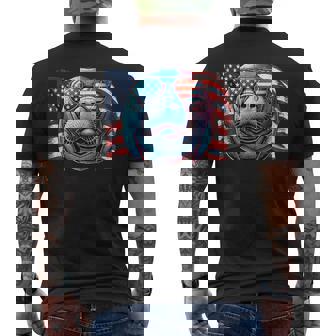 Vintage Mana Usa Flag Animals Lovers Patriotic Sunglasses Men's T-shirt Back Print | Seseable UK