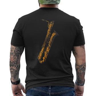 Vintage Retrò Baritonoassofono Musica Baritonoax T-shirt da uomo con stampa posteriore - Novitaregali