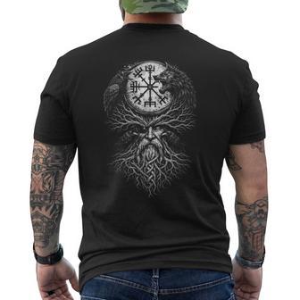 Walhalla Odin Figura Decorativa De Cuervo Con Texto En Alemánegvisir Camiseta Hombre Estampado Espalda - Regaloses