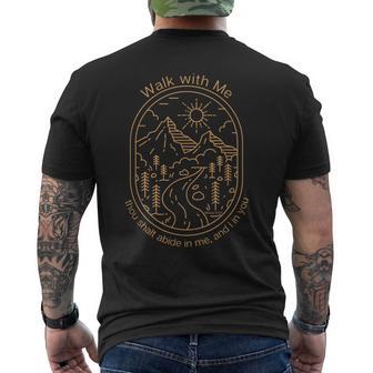 Walk With Me 2026 Lds Youth Theme Camp Men's T-shirt Back Print - Thegiftio UK