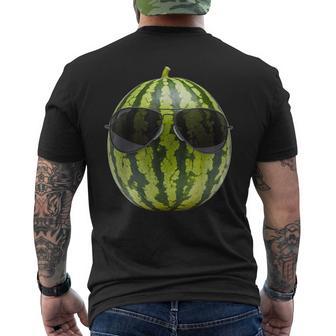 Wassermelone Mitonnenbrille Lustiges Fruchtkostüm T-Shirt mit Rückendruck - Seseable