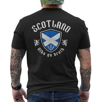 We Lovecotland Alba Gu Brath スコットランド国旗 プライド ヴィンテージ メンズTシャツ バックプリント - Kawaiitshirt