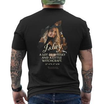 Whisky Islay アウトライン A Little Witchcraft A Lot Of Whisky メンズTシャツ バックプリント - Kawaiitshirt