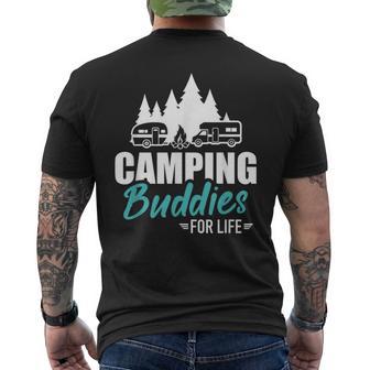 Wohnwagen Wohnmobil Camping Buddies For Life T-Shirt mit Rückendruck - Seseable