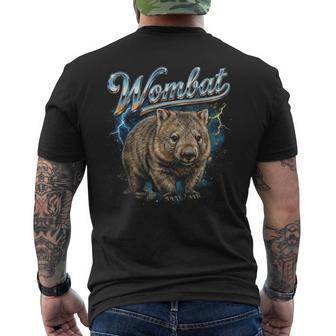 Wombat ビンテージ 90年代 レトロ ファニー ウォンバット 80年代 メンズ レディース メンズTシャツ バックプリント - Kawaiitshirt