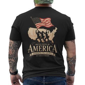Women's American Flag 250Th Anniversary Of America 4Th Of July Men's T-shirt Back Print - Thegiftio UK