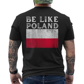 Women's Be Like Poland Half Poland Usa Us Polska Men's T-shirt Back Print - Thegiftio UK