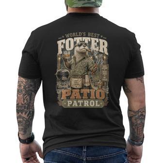 Worlds Best Fotter パティオ パトロール 裏庭 カワウソ しゃれ 誕生日 長袖tシャツ メンズTシャツ バックプリント - Kawaiitshirt