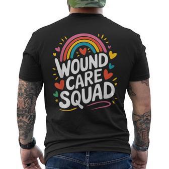 Wound Care Squad Wocn Ostomy Care And Medical Nursing Men's T-shirt Back Print - Thegiftio UK