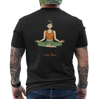 Yoga Meditación Humor Pasatiempos Deportes Camiseta Hombre Estampado Espalda - Regaloses