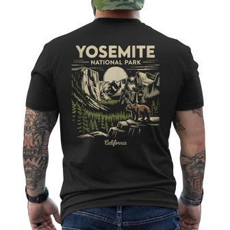 Yosemite National Park For Hikers Campers And Nature Lovers Men's T-shirt Back Print - Monsterry