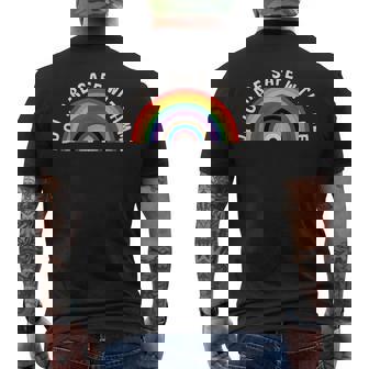 You Areafe With Me メンズTシャツ バックプリント - Kawaiitshirt