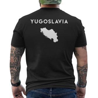 Yugoslavia Mapa Bandera Yugoslavia Manga Larga Camiseta Hombre Estampado Espalda - Regaloses
