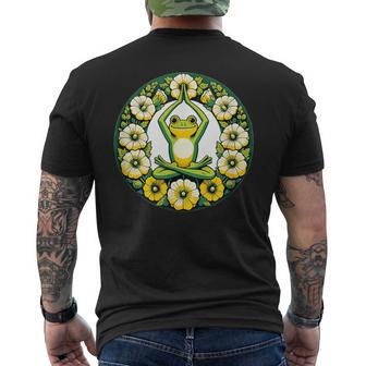 Zen Mode Namaste Grenouilleert Yoga T-shirt imprimé au dos - Cadeauxyz