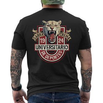 ¡Garra Crema Universidad De Deportes Del Perú Camiseta Hombre Estampado Espalda - Regaloses