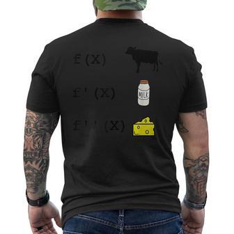 おもしろい 派生分析 数学 数学 先生 生徒 メンズTシャツ バックプリント - Kawaiitshirt