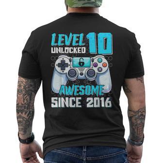 おもしろビデオゲーマー 10歳 10歳 誕生日 メンズTシャツ バックプリント - Kawaiitshirt
