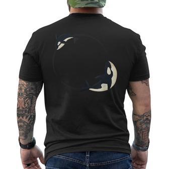 かわいい 海 動物 クジラ シャチ かっこいい メンズ レディース オーカ メンズTシャツ バックプリント - Kawaiitshirt