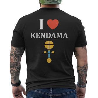 けん玉 おもちゃ シンプル ユーモア けん玉 I Love Kendama メンズTシャツ バックプリント - Kawaiitshirt
