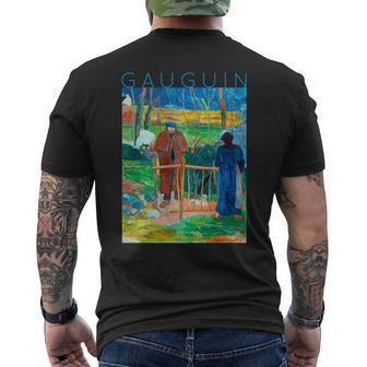 こんにちはゴーギャンさん 長袖tシャツ メンズTシャツ バックプリント - Kawaiitshirt