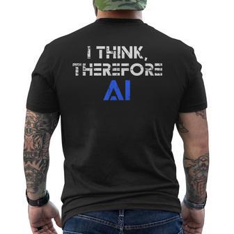 だから私はaiの面白いチャットgptだと思う メンズTシャツ バックプリント - Kawaiitshirt